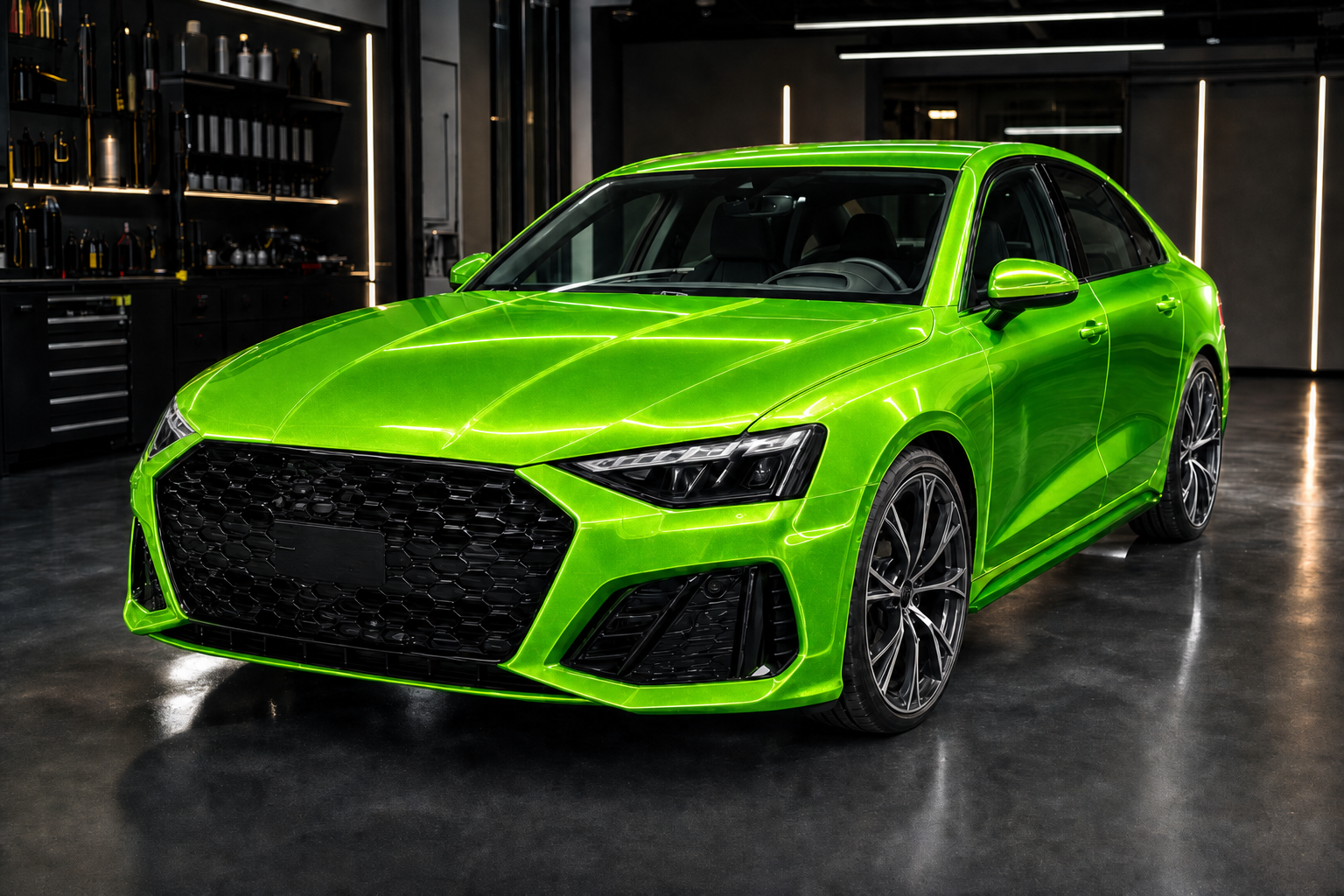 Envelopamento colorido — Candy Metallic Neon Green